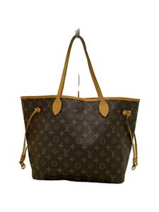 LOUIS VUITTON◆2)ネヴァーフルMM_モノグラム・キャンバス_BRW_ピヴォワンヌ/PVC/BRW//