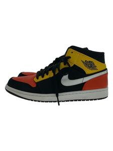 NIKE◆AIR JORDAN 1 MID SE/28.5cm/BLK/レザー