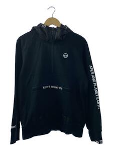 AAPE BY A BATHING APE◆パーカー/L/コットン/BLK/無地/aapswm3589xxd