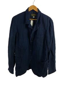 ORGUEIL◆Indigo Linen Sack Jacket/ジャケット/42/リネン/NVY