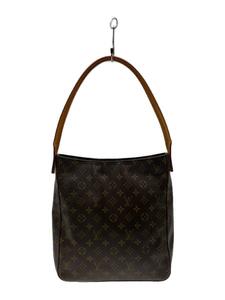 LOUIS VUITTON◆ルーピングGM_モノグラム・キャンバス_BRW/PVC/BRW