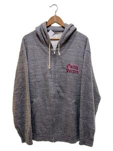 WACKO MARIA◆FULL ZIP HOODED SWEAT SHIRT/ジップパーカー/M/コットン/GRY