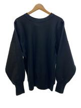 TUKI◆cotton jumper/スウェット/2/コットン/BLK/無地/0172P_画像1