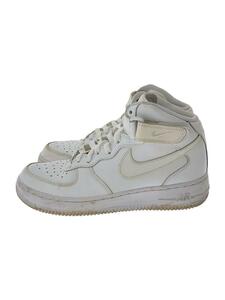 NIKE◆AIR FORCE 1 MID (GS)/エアフォースミッド/ホワイト/314195-113/24cm/WHT