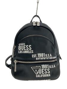 GUESS◆リュック/フェイクレザー/BLK/GY699432
