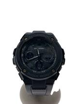 CASIO◆ソーラー腕時計・G-SHOCK/デジアナ/BLK/BLK/GST-W100G-1BJF_画像1
