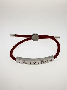 LOUIS VUITTON◆ブラスレ/LVスペース/ブレスレット/-/RED/メンズ/M00274