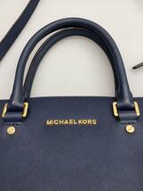 MICHAEL KORS◆ショルダーバッグ/レザー/NVY/30S3GLMS7L_画像8