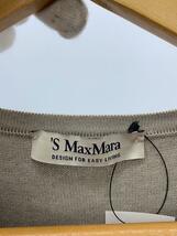 S Max Mara◆セーター(薄手)/L/コットン/BEG/無地_画像3