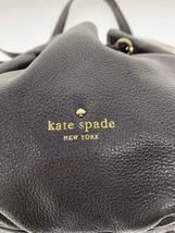 kate spade new york◆ショルダーバッグ/レザー/BLK_画像5