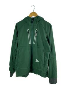 and wander◆alpha AIR hoodie/エアフーディ/XL/ナイロン/GRN/574-3231014