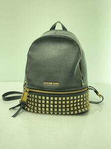 MICHAEL KORS* rucksack / leather /BLK/ plain /30s5gezb5l