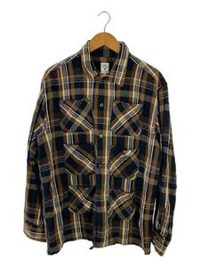 South2 West8(S2W8)◆6Pocket Shirt Plaid Twill/長袖シャツ/L/コットン/ブラウン/チェック/JO804