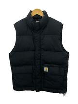 Carhartt◆Milton Vest/ダウンベスト/M/ナイロン/BLK/無地_画像1