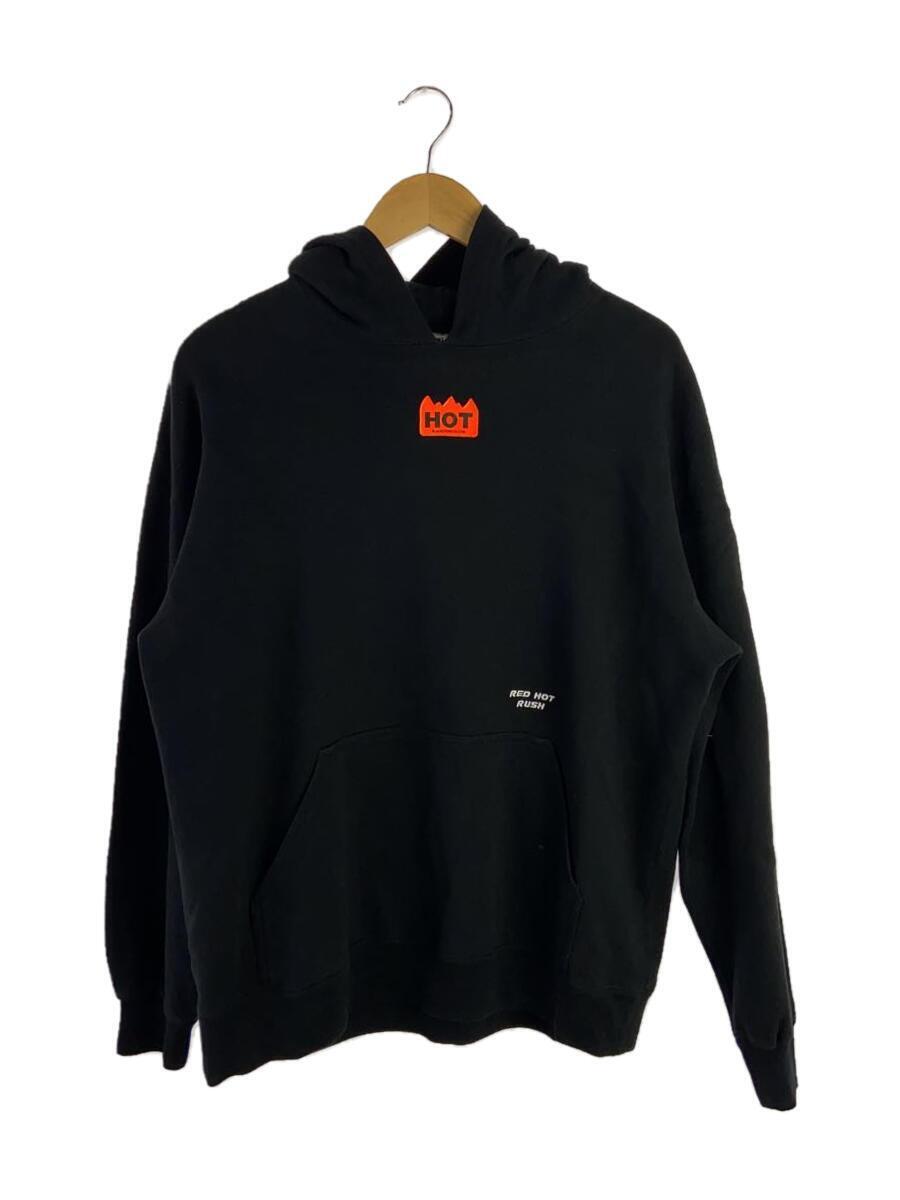 Blackeyepatch◆HOT LABEL HOODIE/パーカー/L/コットン/BLK
