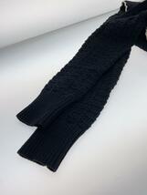 MOUSSY◆KNITLACEWORKCOLLARカーディガン/FREE/コットン/BLK/010HS270-0410_画像5