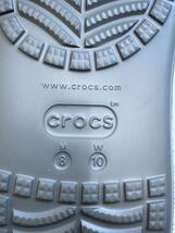 crocs◆サンダル/US8/GRY/PVC/207521/CRUSH CLOG/グレー/厚底_画像5