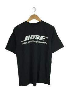 BOSE◆Tシャツ/L/コットン/BLK/無地/企業Tee//