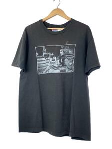 Hanes◆Tシャツ/XL/コットン/BLK/プリント/90s/beastie boys/フロント汚れ/バックダメージ//