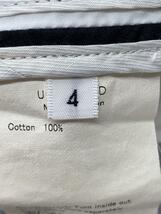 UNUSED◆Cotton/Stripe shirt jacket/4/コットン/BLK/ストライプ/US0763/汚れ有_画像4