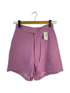 MADISONBLUE◆FLARE SHORTS RY CANVAS/ショートパンツ/1/レーヨン/PNK/無地/MB191-3008