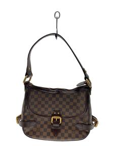 LOUIS VUITTON◆ハムステッドMM_ダミエ・エベヌ_BRW/PVC/BRW