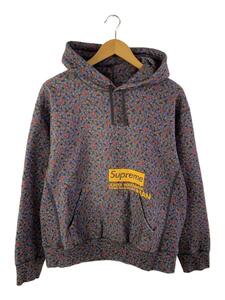 Supreme◆21AW/HOODEDSWEAT BLACKFLOWER/パーカー/S/コットン/マルチカラー/花柄