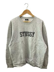 STUSSY◆3D Collegiate Applique/スウェット/XL/コットン/GRY/118403/