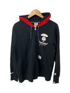 A BATHING APE◆ジップパーカー/L/コットン/BLK