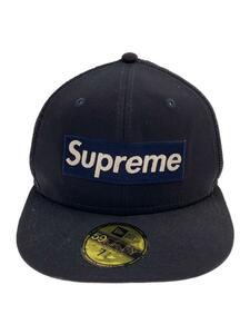 Supreme◆23SS BOX LOGO MESH BACK CAP/7 3/8/ポリエステル/ネイビー/メンズ