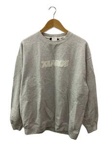 X-LARGE◆スウェット/L/コットン/GRY/101224012011/STANDARD LOGO CREWNECK SWEAT