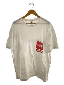 THE NORTH FACE◆23SS/Printed Pocket Tee/Tシャツ/XL/コットン/WHT/NT02309I