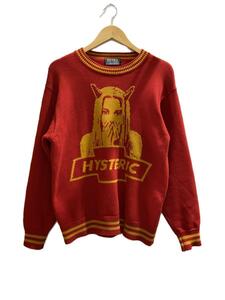 HYSTERIC GLAMOUR◆セーター(薄手)/S/コットン/RED/02233NS04