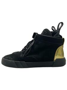 Giuseppe Zanotti◆ハイカットスニーカー/41/BLK/スウェード/踵/ゴールド