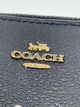 COACH◆2つ折り財布/PVC/BLK/レディース_画像3