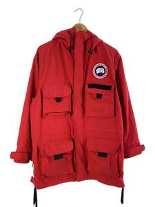 CANADA GOOSE◆HARBOUR JACKET/マウンテンパーカ/S/ポリエステル/RED/無地/4181MJW/WB-J402