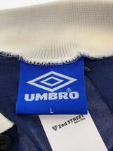 UMBRO◆90s-00s/スコットランド代表/ゲームシャツ/L/ポリエステル/ネイビー_画像3