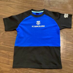 150 Tシャツ　サッカー キッズ 半袖Tシャツ 子供服 ユニフォーム FCバルセロナ　 フットサル