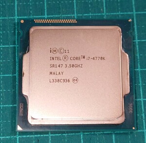 【intel】 Core i7-4770k 3.5GHz　動作確認済み