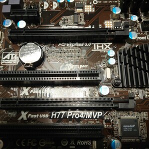 【ASRock】 H77 Pro4/MVP LGA1155 第2,3世代マザーボード 動作確認済みの画像4