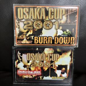 CD attaching REGGAE MIXTAPE DJ RED SPIDER JUNIOR OSAKA CUP BURN DOWN 2 pcs set *MIGHTY CROWN JAM ROCK DESIER MURO KIYO KOCO