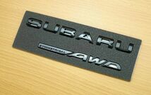 スバル WRX STI インプレッサ 艶有黒 SUBARU AWD エンブレム セット_画像2