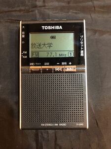 中古◎東芝 FM AMポケットラジオ TOSHIBA TY-SPR5 ラジオ　動作OK