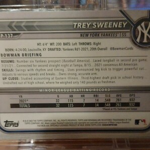 Bowman 2022 TREY SWEENEY Orange 25シリの画像2