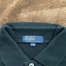 子供服キッズ☆ポロラルフローレンPOLO RALPH LAUREN☆半袖ポロシャツ 140サイズ☆黒ブラック☆送料200円_画像4