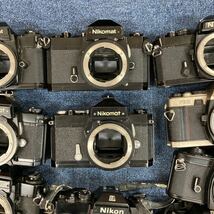 【A28】計13個　Nikon 一眼レフカメラ　まとめ売り　フィルムカメラ　FE EL Nikomat ブラック　ジャンク品_画像3