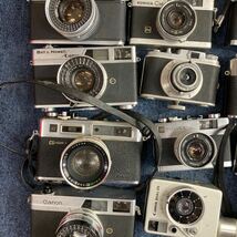 【A34】計30個　レンジファインダー カメラ　まとめ売りCanon Minolta Yashica Petri Konica Fujica など　ジャンク品　_画像5