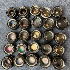 [A64] total 25 piece PENTAX Takumar single burnt point lens set sale 50mm F1.4 F1.8 F2 F1.7 55mm 28mm 35mm etc. 