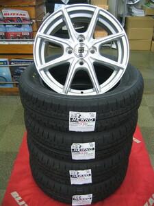 ブリヂストン 低燃費 長持ち タイヤ ニューノ 175/65R15 175/65-15 ＆ アルミホイール 新品 4本 税込み 即納 送料無料 ヴィッツ、フィット