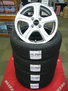 ブリヂストン タイヤ セイバーリング SL201 165/55R15 165/55-15 ＆ アルミホイール 新品 4本 税込み 即納OK 送料無料 軽自動車、軽カー